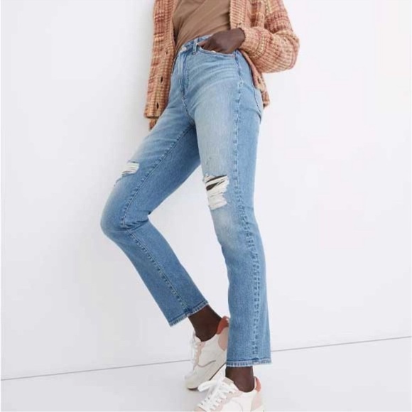 Madewell NWT Curvy Perfect Vintage Distressed Jeans Women's 24 #NC352 - Picture 2 of 11